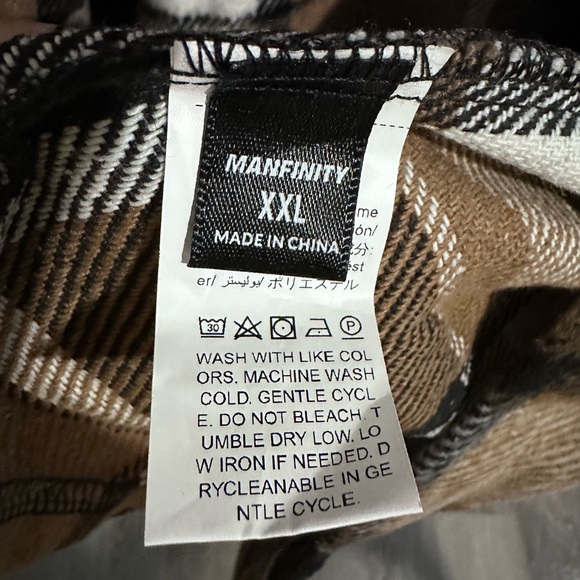 Manfinity Homme Loose Fit Men's Plaid Printed Jacket - Picture 5 of 6